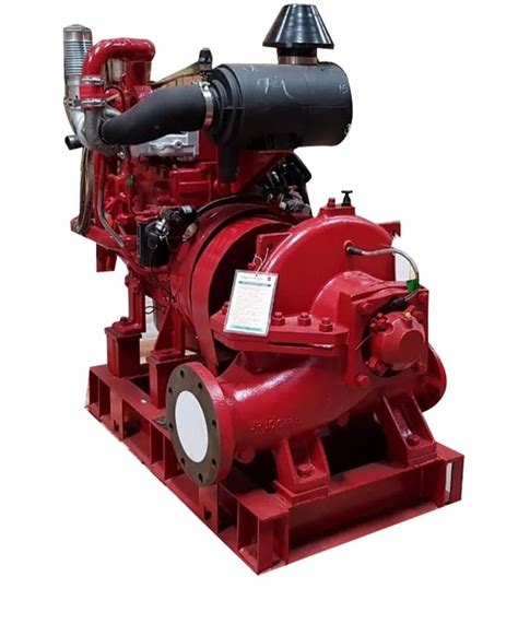 Mild Steel Sprinkler Diesel Engine Fire Pump For Industrial Capacity