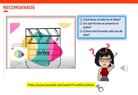 Leng El Verbo Formas Verbales Con Audio Pptx