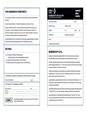 Fillable Online FOUR MEMBERSHIP COMMITMENTS Fax Email Print PdfFiller