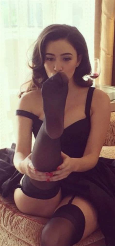 Christian Serratos Wearing Sexy Stockings Nude Onlyfans Leaked Photo