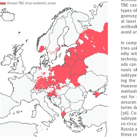 Tick Borne Encephalitis Map