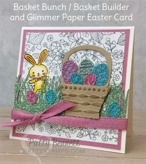 Easter Basket Card Featuring Stamps And Framelits From The Stampin Up