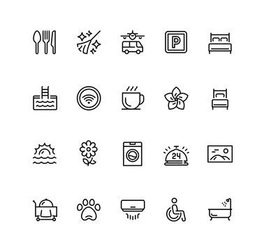 Hotel Amenities Icons Images – Browse 73,826 Stock Photos, Vectors, and ...