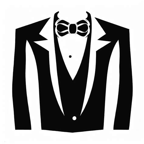 Tuxedo Black and White Clip Art - ClipartLib