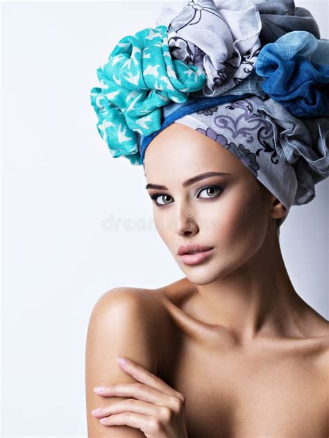 Girl In A Turban Stock Image Image Of Sensuality Lips 49657205