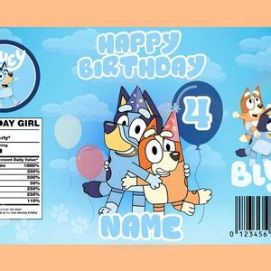 Bluey Chip Bag Pdf Bluey Party Favors Bluey Chips Etsy Uk