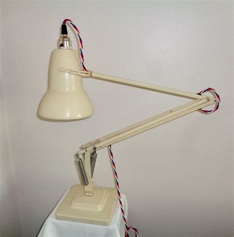 Original Anglepoise S Cream Desk Lamp With Braided Flex