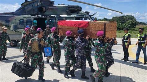 Gugur Diserang Kkb Papua Jenazah Marinir Dwi Miftahul Besok