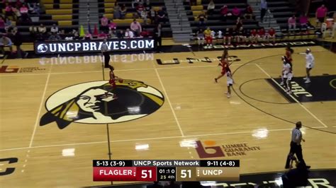 UNCP Game Of The Week Women S Basketball Vs Flagler YouTube