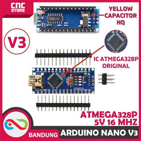 Jual NANO V3 ATMEGA328P PU 5V ARDUINO NANO ATMEGA328 TANPA KABEL DATA