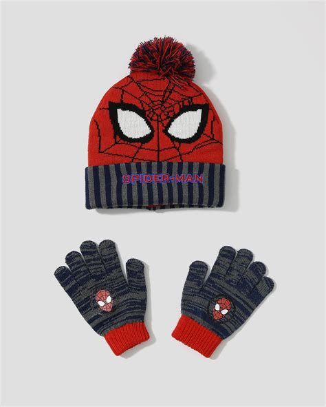 Riachuelo Kit Gorro Luva Homem Aranha