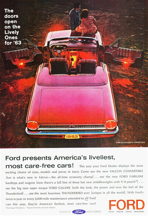 1963 Ford Galaxie Convertible Ad Classic Cars Today Online