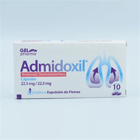 Ambroxol Dextrometorfano 225225 Mg Caja Con 10 Capsulas Admidoxil