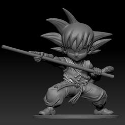 Archivo 3D Goku SSJ3 KamehamehaDiseño de impresión en 3D para