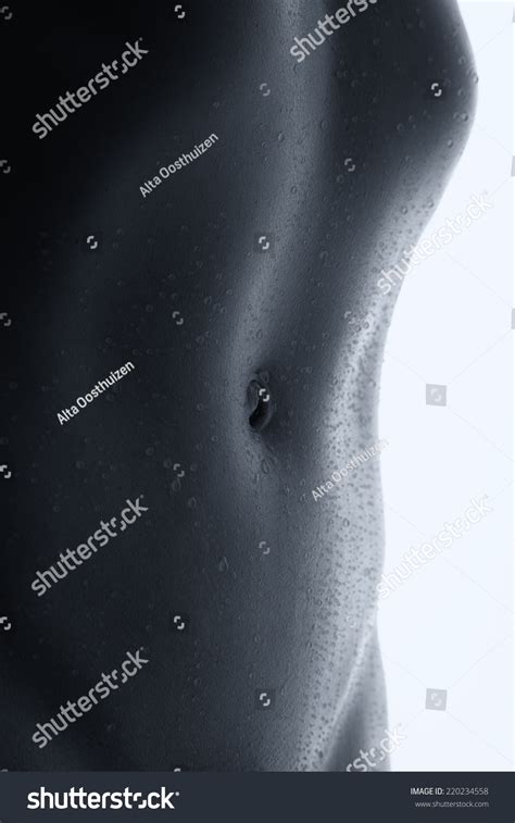 Bodyscape Nude Woman Wet Stomach Back Stock Photo 220234558 Shutterstock