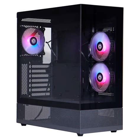 Gabinete Cm B Fan X Argb Tg Full Tower Black Solarmax Hypergaming