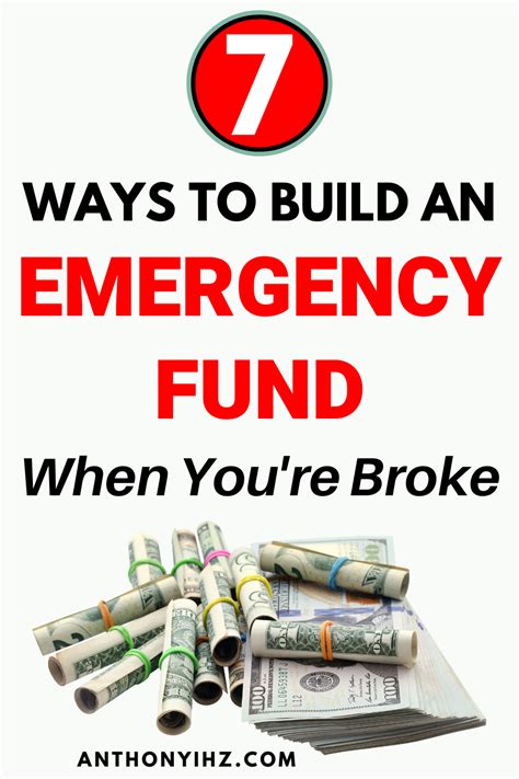 How To Build An Emergency Fund In 7 Simple Steps Anthony Ihz