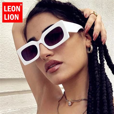 LeonLion Gafas De Sol Rectangulares Retro Para Mujer Y Hombre Lentes