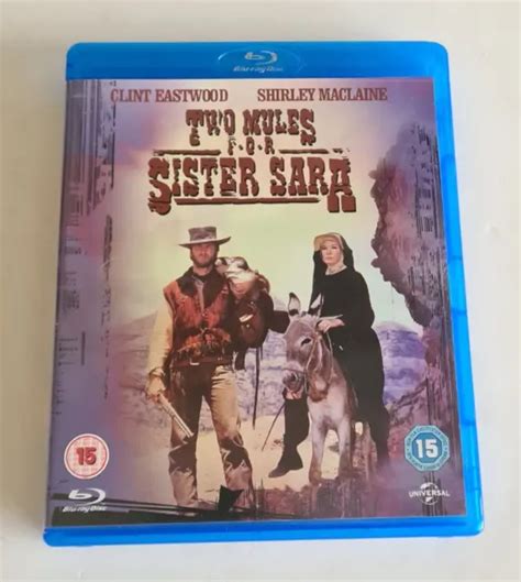 TWO MULES FOR Sister Sara Blu Ray Clint Eastwood Shirley Maclaine EUR