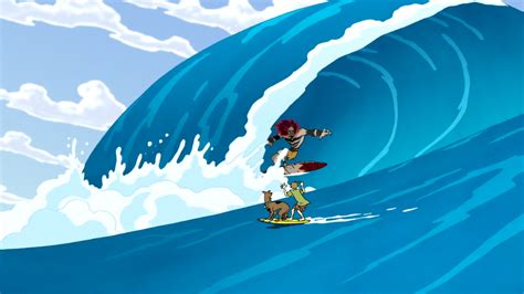 Aloha Scooby Doo Daphne Surfing