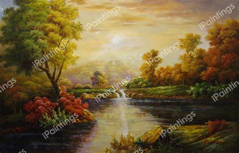 An Autumn Landscape Painting by Frederic Edwin Church Reproduction ...