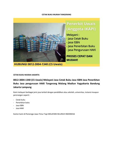 Penerbit Buku Terpercaya Call Web Penerbit Uwais Jasa