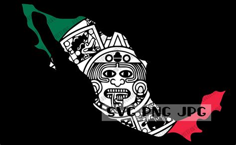 Mexico Map Purrfect Svg Cuts Svg Cutting Files Filing Aztec Svg