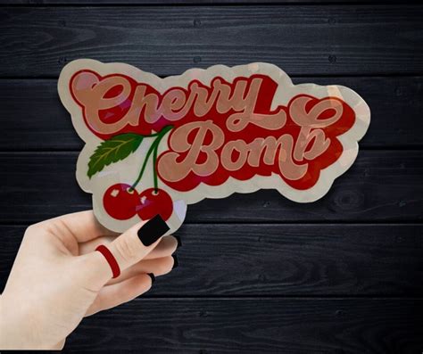 Cherry Bomb Vinyl Sticker - Etsy