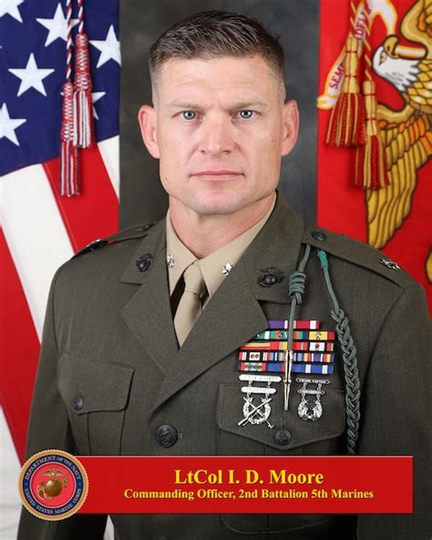 LtCol Isaac Moore 1st Marine Division Biography