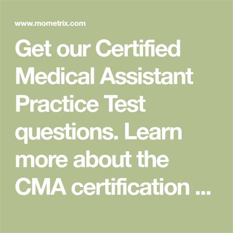 Certified Medical Assistant Practice Test Updated 2023 Medical