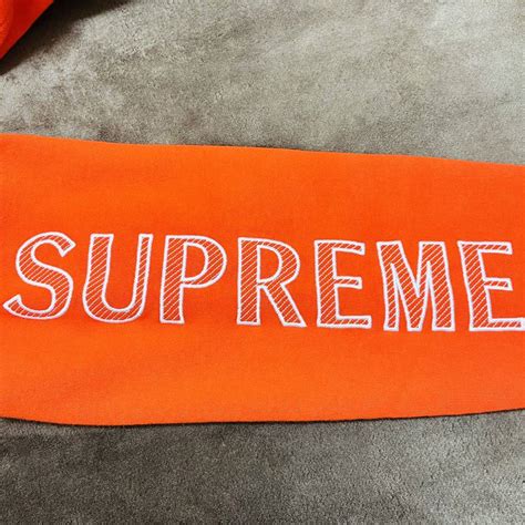 Yahooオークション Supreme Sleeve Embroidery Hooded Sweatshirt D