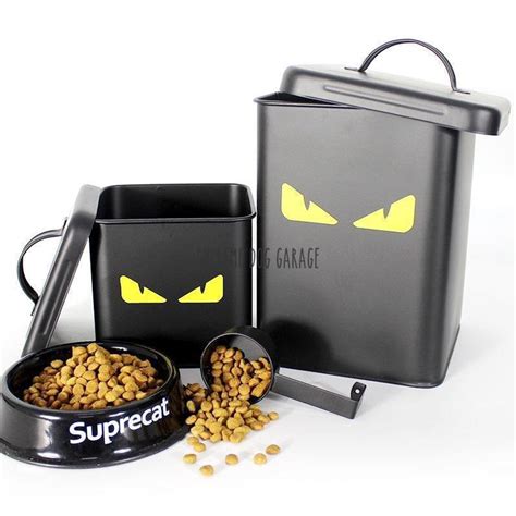 Metal Dog Food Container Combo - Monster Eyes | Supreme Dog Garage