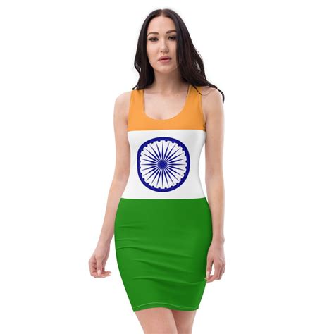 Indian Dress With Colors Of The India Flag / India Clothing Style For ...