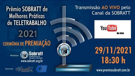 Pr Mio Sobratt De Melhores Pr Ticas De Teletrabalho Youtube