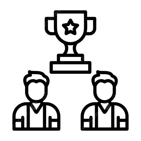 Winner Line Icon Vector Winner Icon Cup Prize Png And Vector With