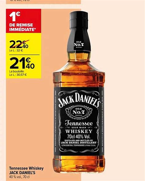 Promo Tennessee Whiskey Jack Daniel S Chez Carrefour Contact