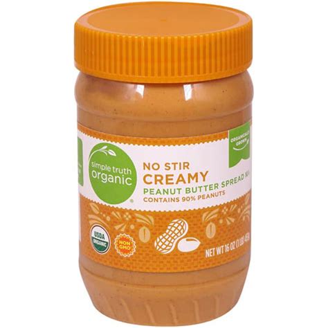 Simple Truth Organic No Stir Creamy Peanut Butter 16oz Simple Truth