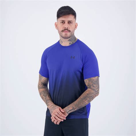 Camiseta Under Armour Tech Fade Azul Futfanatics