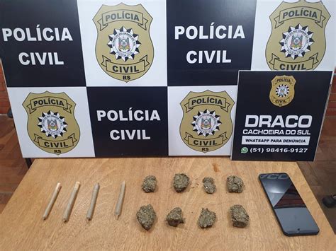 Ações da Draco de Cachoeira do Sul apreendem maconha e cocaína