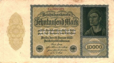 10 000 Mark Reichsbanknote Large Issue Germany 1871 1948 Numista