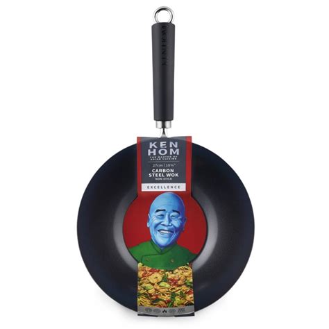 Ken Hom Excellence Non Stick Carbon Steel Wok Cm