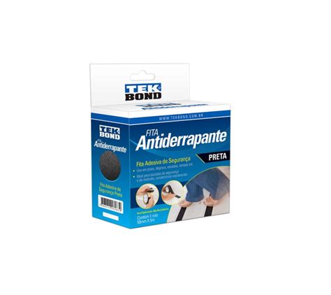 Fita Adesiva Antiderrapante Preta 50mmx5m TEKBOND 21161050501