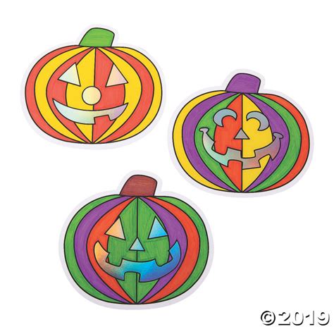 Color Your Own Jumbo Jack-O'-Lantern Cutouts (Per Dozen) | GlowUniverse.com