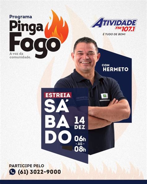 Programa PINGA FOGO será transmitido pela Rádio Atividade FM Blog do