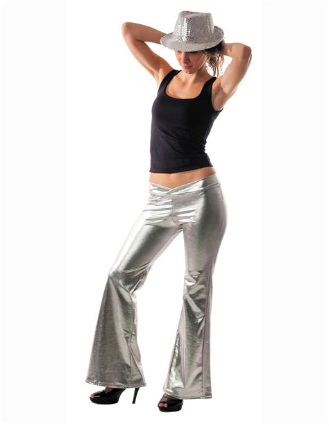 Pantalon Disco Holographique Argent Femme Deguise Toi Achat De