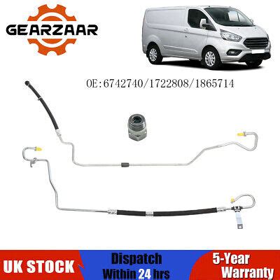 High Low Pressure Power Steering Pipe Set For Ford Transit