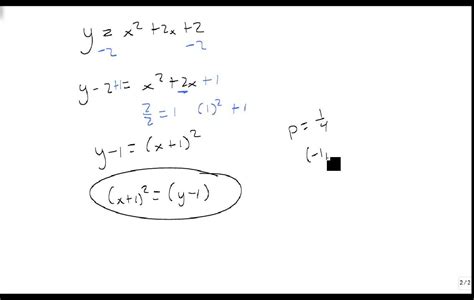 The Standard Form Equation Of A Parabola - Tessshebaylo