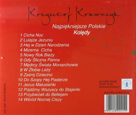 Krzysztof Krawczyk Najpi Kniejsze Polskie Kol Dy Cd Krzysztof