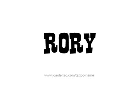 Rory Name Tattoo Designs