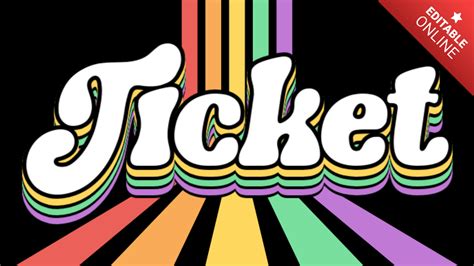 Ticket Font Musicale Retrò Generatore di effetti di testo